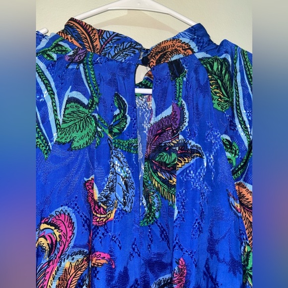 Maeve Jessamine Mock Neck Prairie Cottagecore Floral  Maxi Dress NWOT - Picture 6 of 14